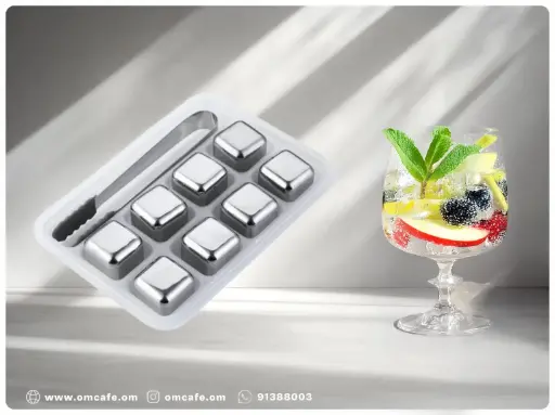 8 Stainless Ice Cubes